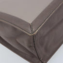 Salvatore Ferragamo Tote Bag Leather Gray Gold Auth bs33929-16