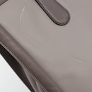 Salvatore Ferragamo Tote Bag Leather Gray Gold Auth bs33929-10