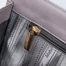 Salvatore Ferragamo Tote Bag Leather Gray Gold Auth bs33929-21