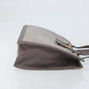 Salvatore Ferragamo Tote Bag Leather Gray Gold Auth bs33929-3