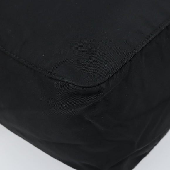 PRADA Handtasche Nylon Silber Schwarz Auth bs33931