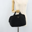 PRADA Handtasche Nylon Silber Schwarz Auth bs33931-21