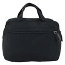 PRADA Handtasche Nylon Silber Schwarz Auth bs33931-2