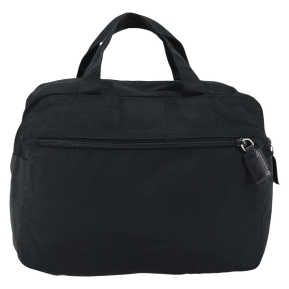PRADA Handtasche Nylon Silber Schwarz Auth bs33931