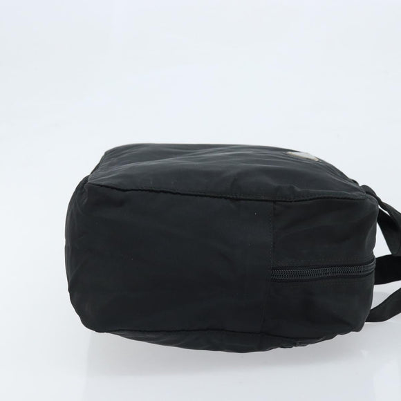PRADA Handtasche Nylon Silber Schwarz Auth bs33931