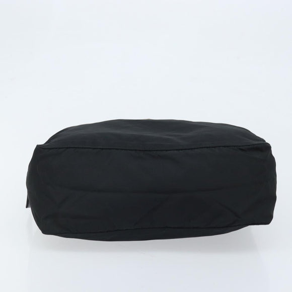 PRADA Handtasche Nylon Silber Schwarz Auth bs33931