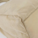 PRADA Handtas Nylon Zilver Beige Auth bs33932-15