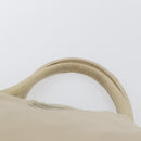 PRADA Handtas Nylon Zilver Beige Auth bs33932-9