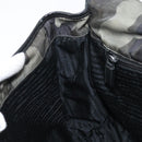 PRADA Shoulder Bag Nylon Khaki Silver Auth bs33935-22