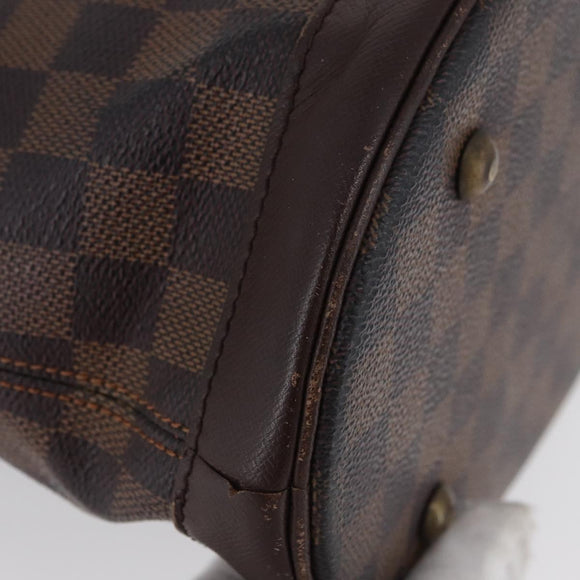 LOUIS VUITTON Damier Ebene Marais Schoudertas N42240 LV Auth bs33936