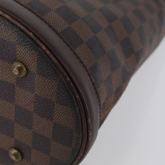 LOUIS VUITTON Damier Ebene Marais Schoudertas N42240 LV Auth bs33936