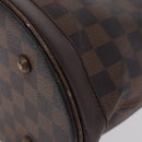 LOUIS VUITTON Damier Ebene Marais Schoudertas N42240 LV Auth bs33936-9