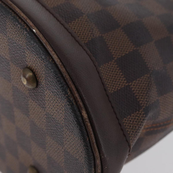 LOUIS VUITTON Damier Ebene Marais Schoudertas N42240 LV Auth bs33936
