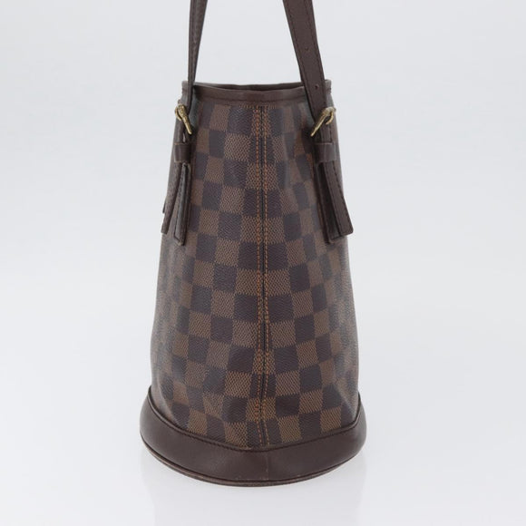 LOUIS VUITTON Damier Ebene Marais Schoudertas N42240 LV Auth bs33936