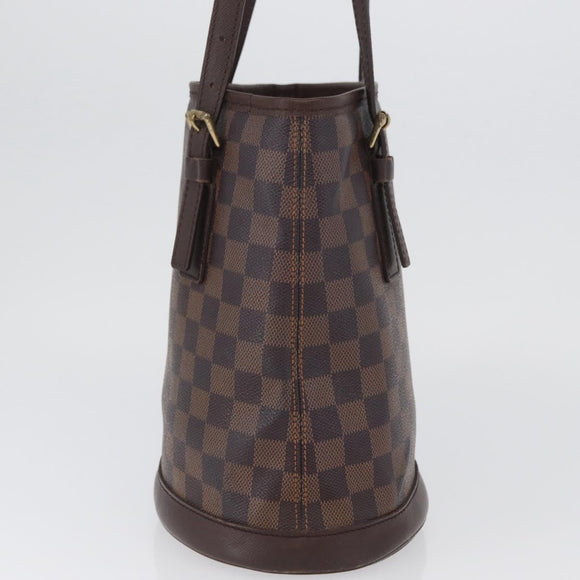 LOUIS VUITTON Damier Ebene Marais Schoudertas N42240 LV Auth bs33936