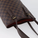 LOUIS VUITTON Damier Ebene Marais Schoudertas N42240 LV Auth bs33936-6