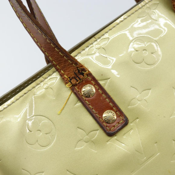 LOUIS VUITTON Monogram Vernis Reade PM Handtas Gris M91145 LV Auth bs33944