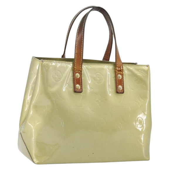 LOUIS VUITTON Monogram Vernis Reade PM Handtas Gris M91145 LV Auth bs33944