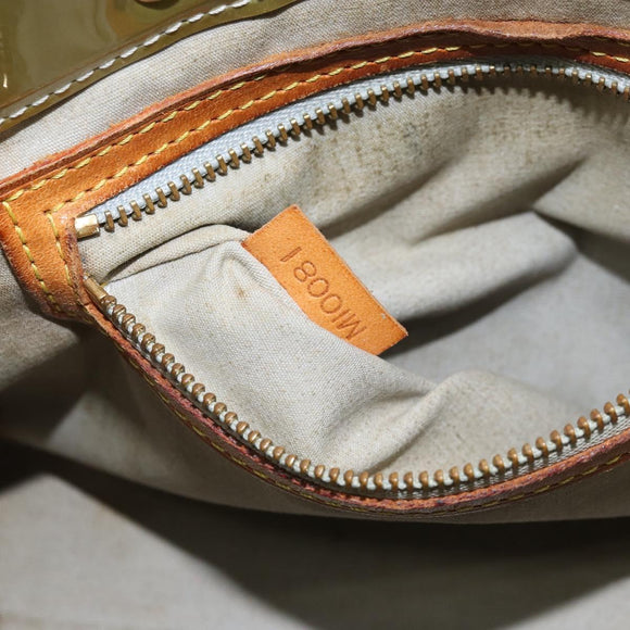 LOUIS VUITTON Monogram Vernis Reade PM Handtas Gris M91145 LV Auth bs33944