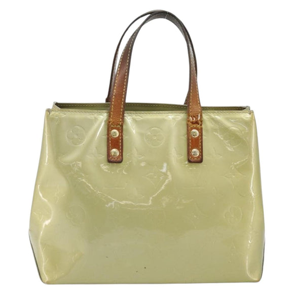 LOUIS VUITTON Monogram Vernis Reade PM Handtas Gris M91145 LV Auth bs33944
