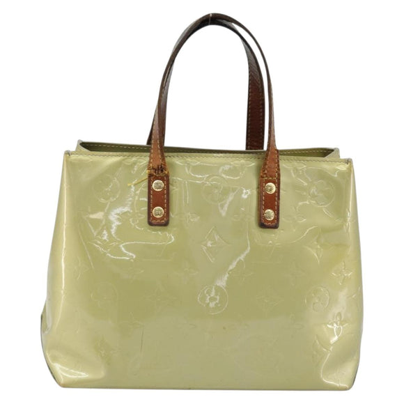 LOUIS VUITTON Monogram Vernis Reade PM Handtas Gris M91145 LV Auth bs33944