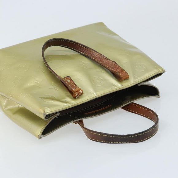 LOUIS VUITTON Monogram Vernis Reade PM Handtas Gris M91145 LV Auth bs33944