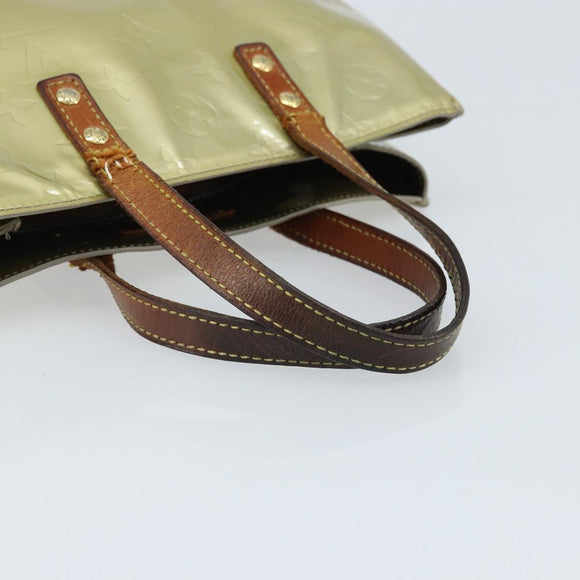 LOUIS VUITTON Monogram Vernis Reade PM Handtas Gris M91145 LV Auth bs33944