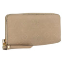 LOUIS VUITTON Empreinte Zippy Wallet Long Wallet Beige M61866 LV Auth bs33946-1