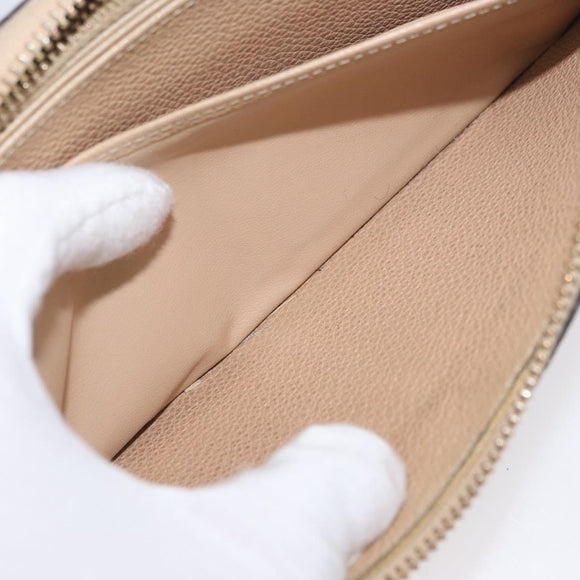 LOUIS VUITTON Empreinte Zippy Wallet Long Wallet Beige M61866 LV Auth bs33946