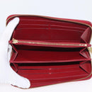 LOUIS VUITTON Monogram Vernis Zippy Wallet Long Wallet Red M90200 Auth bs33958-9