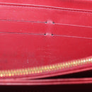 LOUIS VUITTON Monogram Vernis Zippy Wallet Long Wallet Red M90200 Auth bs33958-10
