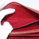 LOUIS VUITTON Monogram Vernis Zippy Wallet Long Wallet Red M90200 Auth bs33958-17