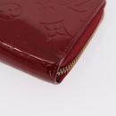 LOUIS VUITTON Monogram Vernis Zippy Wallet Long Wallet Red M90200 Auth bs33958-14