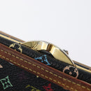 LOUIS VUITTON Multicolor Portefeuille Viennois Wallet Black M92988 Auth bs33960-19