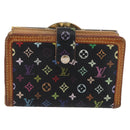 LOUIS VUITTON Multicolor Portefeuille Viennois Wallet Black M92988 Auth bs33960-13