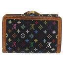 LOUIS VUITTON Multicolor Portefeuille Viennois Wallet Black M92988 Auth bs33960-2