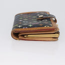 LOUIS VUITTON Multicolor Portefeuille Viennois Wallet Black M92988 Auth bs33960-3