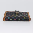 LOUIS VUITTON Multicolor Portefeuille Viennois Wallet Black M92988 Auth bs33960-6