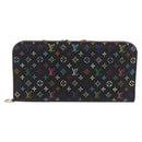 LOUIS VUITTON Multicolor Portefeuille Insolite Wallet Black M93754 Auth bs33961-13