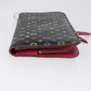 LOUIS VUITTON Multicolor Portefeuille Insolite Wallet Black M93754 Auth bs33961-3