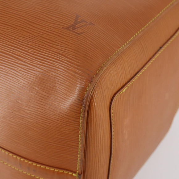 LOUIS VUITTON Epi Keepall 50 Boston Bag Brown M42968 LV Auth bs33962