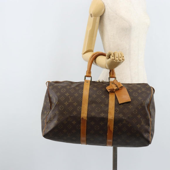 LOUIS VUITTON Monogram Keepall 45 Boston Bag M41428 LV Auth bs33963