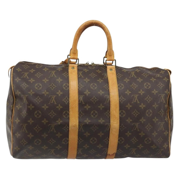 LOUIS VUITTON Monogram Keepall 45 Boston Bag M41428 LV Auth bs33963