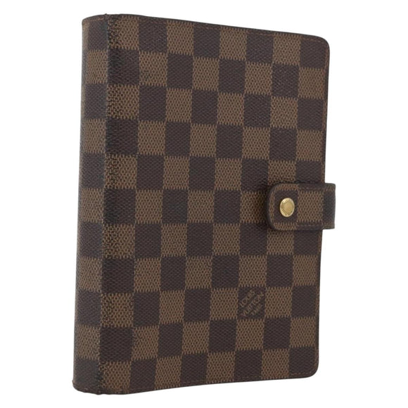 LOUIS VUITTON Damier Ebene Agenda MM Day Planner Cover R20240 LV Auth bs33964