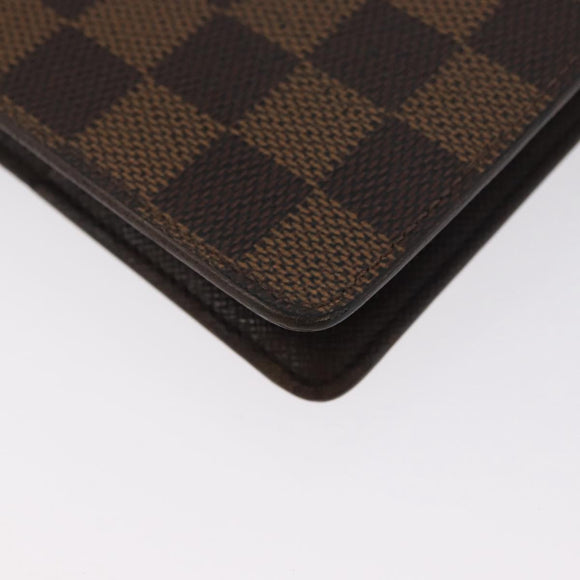 LOUIS VUITTON Damier Ebene Agenda MM Day Planner Cover R20240 LV Auth bs33964