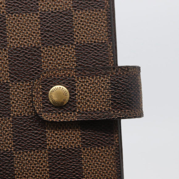 LOUIS VUITTON Damier Ebene Agenda MM Day Planner Cover R20240 LV Auth bs33964
