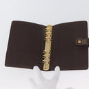 LOUIS VUITTON Damier Ebene Agenda MM Day Planner Cover R20240 LV Auth bs33964-8