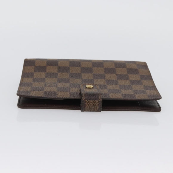 LOUIS VUITTON Damier Ebene Agenda MM Day Planner Cover R20240 LV Auth bs33964