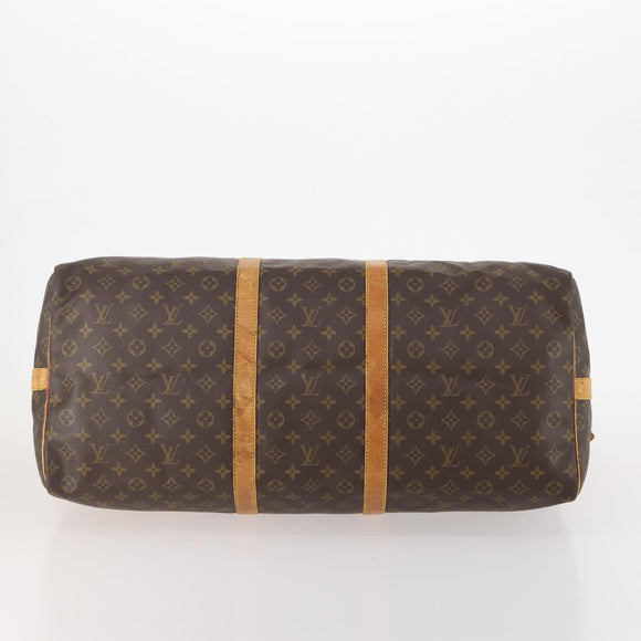 LOUIS VUITTON Monogram Keepall Bandouliere 60 Boston Bag M41412 LV Auth bs33965
