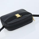 LOEWE Shoulder Bag Leather Brown Gold Auth bs33967-6